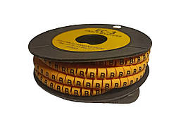 Маркер кабельний МК0 0,75-1,5 мм2 символ "B" 1000 шт.