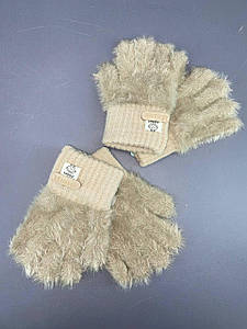 Рукавички пухнасті дитячі з широкою резинкою 1шт/уп