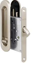 Засувка з ручками для розсувних дверей Punto SH.SL152.KIT011-BK SN-3 матовий нікель