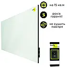Інфрачервоний безпечний керамічний обігрівач Еmby 800W з кнопкою сучасний панельний обігрівач енергозберігаючий на 15 м2, фото 3