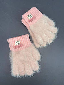 Рукавички пухнасті дитячі з широкою резинкою 1шт/уп