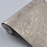 Шпалери флізелінові 0.53 × 10.05 м Marburg 58633, коричнево-золотисті для спальні, вітальні, кабінету, фото 2