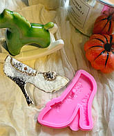 Молд «Туфелька Попелюшки», з кристалічною текстурою та фінішем. Серія "Новорічна казка".