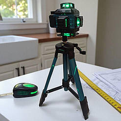 Якісний акумуляторний лазерний рівень SK700GDZ 3D-4D, зі штативом, нівелір з 16 променями