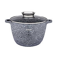 Каструля алюмінієва мармур 6,2 л 0624 SN — "I" Індукція