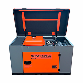 Однофазний генератор дизельний Kraft&Dele KD198 14/15,5 кВт електростанція для дому