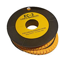 Маркер кабельний МК0 0,75-1,5 мм2 символ "N" 1000 шт.