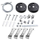 Лінійний світильник LED Євросвітло Sign EVO підвісний лінійний на тросах 72Вт 6400К чорний, фото 5