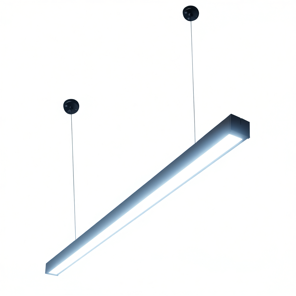 Лінійний світильник LED Євросвітло Sign EVO підвісний лінійний на тросах 72Вт 6400К чорний, фото 1