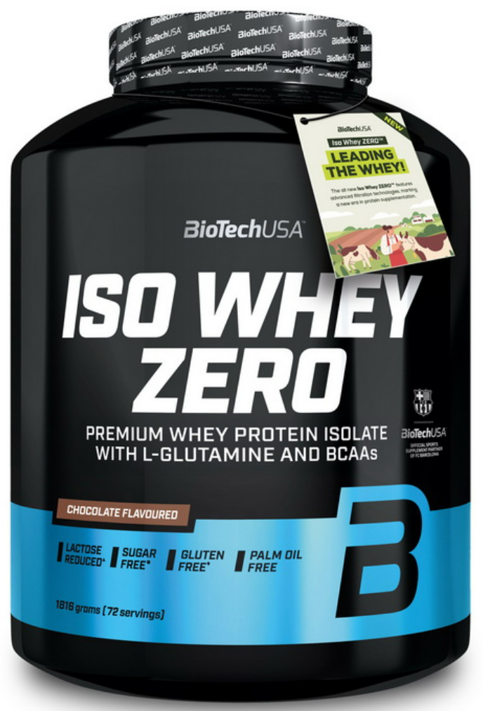 Протеїн сироватковий ізолят BioTech Iso Whey Zero 1,81 кг фундук
