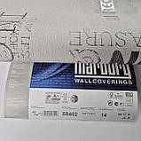 Шпалери вінілові на флізеліновій основі 0.53 × 10.05 м Marburg 58402, сіро-бежеві для спальні, вітальні, коридору, фото 6