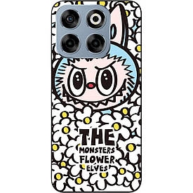 Силіконовий чохол case для ZTE Nubia V70 з картинкою Квітковий Лабубу