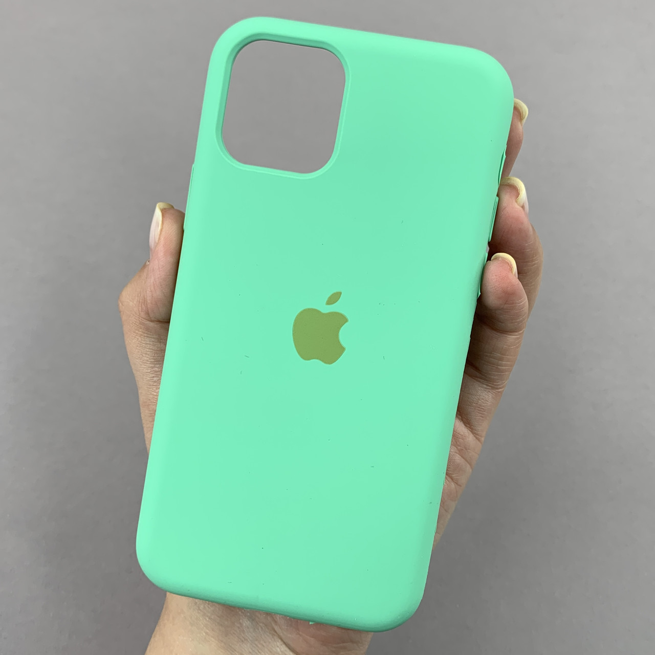 Чохол для iPhone 11 Pro силікон кейс чохол із закритим низом на телефон айфон 11 про м'ятний h5p