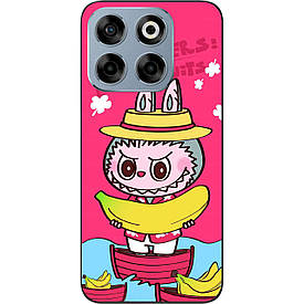 Силіконовий чохол case для ZTE Nubia V70 з картинкою Лабубу та банан