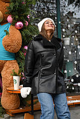 Зимова дублянка під пояс 5005 Розміри 42 - 46