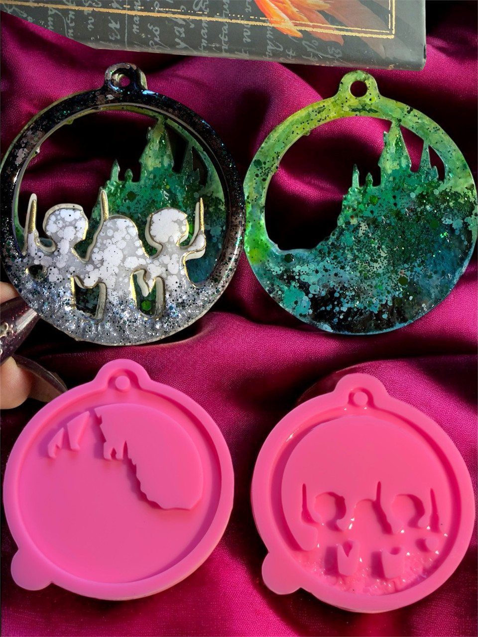 Молд із 2 шт. «Друзі та замок» для створення тривимірної композиції, серія ГП 4., фото 1