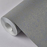 Шпалери вінілові на флізеліновій основі 0.53 × 10.05 м Marburg 58140, блакитно-золоті для спальні, вітальні, кабінету, фото 3