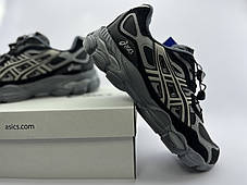 Чоловічі термо кросівки Asics Gel-Nyc Waterproof Black Grey чорні з сірим водонепроникні, фото 3