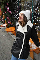 Зимова дублянка під пояс 5005 Розміри 42 - 46