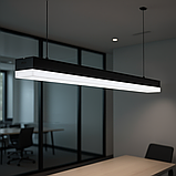 Світильник LED Євросвітло Sign SL підвісний лінійний на тросах 60Вт 4200К чорний, фото 7