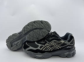 Чоловічі термо кросівки Asics Gel-Nyc Waterproof Black Grey чорні з сірим водонепроникні