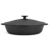 Сковорода жаровня чавунна Ø26 см з чавунною кришкою Brizoll, фото 2