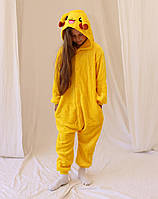 Кигурумі для девочек Пижама Кигурумы на девочку детская ПИКАчу желтый Kigurumi