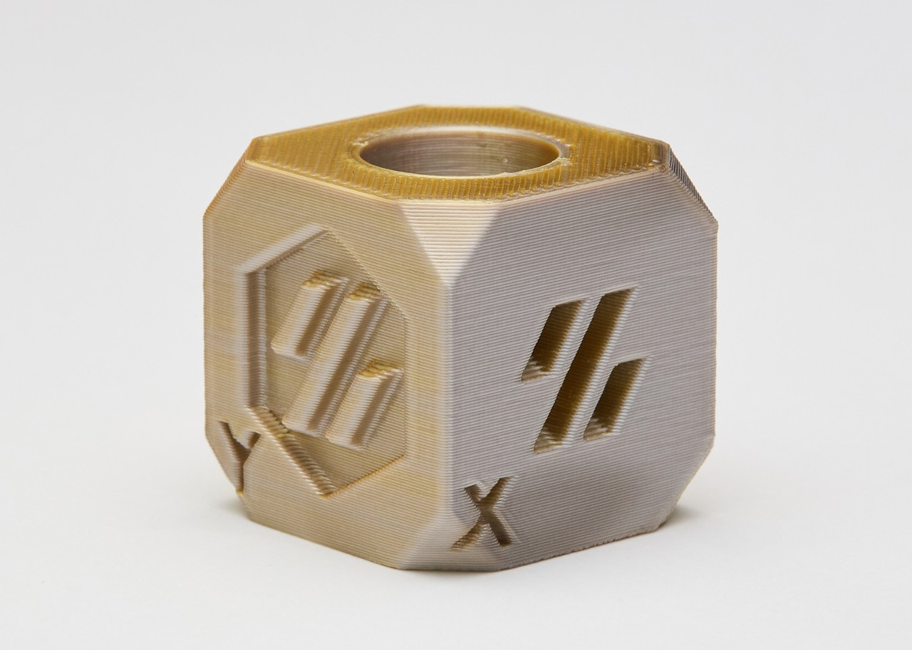 Пластик філамент для 3D-друку PLA Silk Dual Color GOLD+SILVER Filament 1.75mm, 1kg