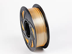 Пластик UA3D PLA Silk Dual Color GOLD+SILVER, 1.75мм, 1кг, 205-215°C, Золото+Срібло філамент для 3Д-друку