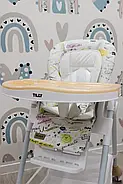 Стільчик для годування Tilly Bistro T-641/2 — 6 рівнів висоти, 3 кути нахилу спинки, знімний подвійний столик, 5‑ти точкові ремені, фото 8