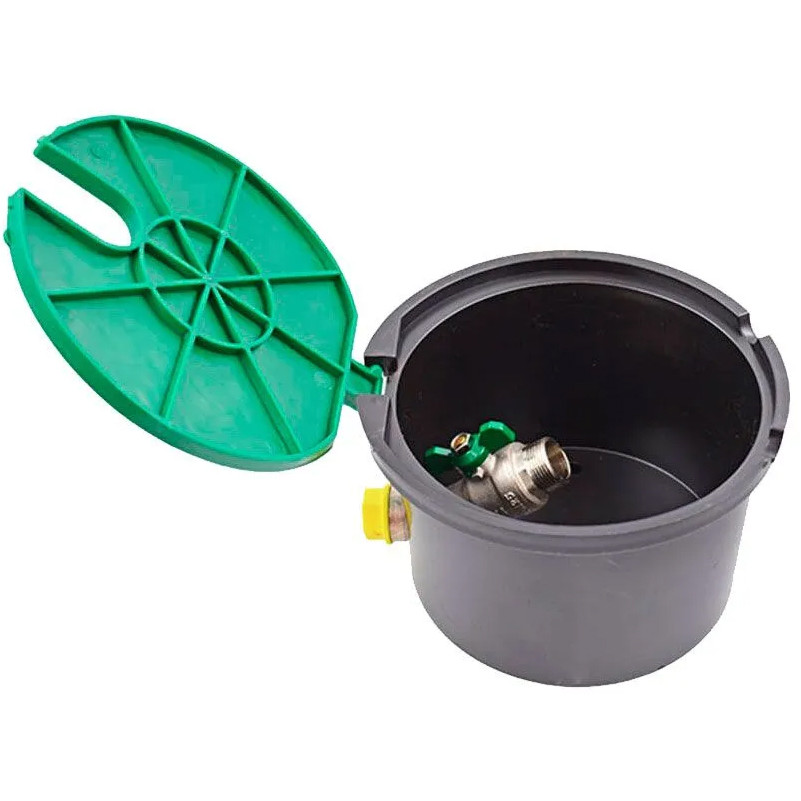 Підземний бокс із краном Irritec, підключення 3/4" дюйма (20 мм), до 16 бар, акварозетка (Італія), фото 1