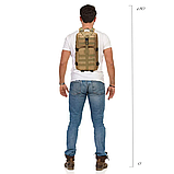 Тактичний похідний рюкзак Solve на 25 л Койот KT7000505.solve, фото 8