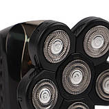 Електробритва - тример 6 головок для волосся та бороди Soulima 26423 5 Вт, фото 3