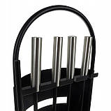 Аксесуари 5 елементів для камінів і печей з підставкою Kaminer 25971, фото 4