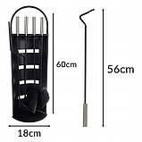 Аксесуари 5 елементів для камінів і печей з підставкою Kaminer 25971, фото 7