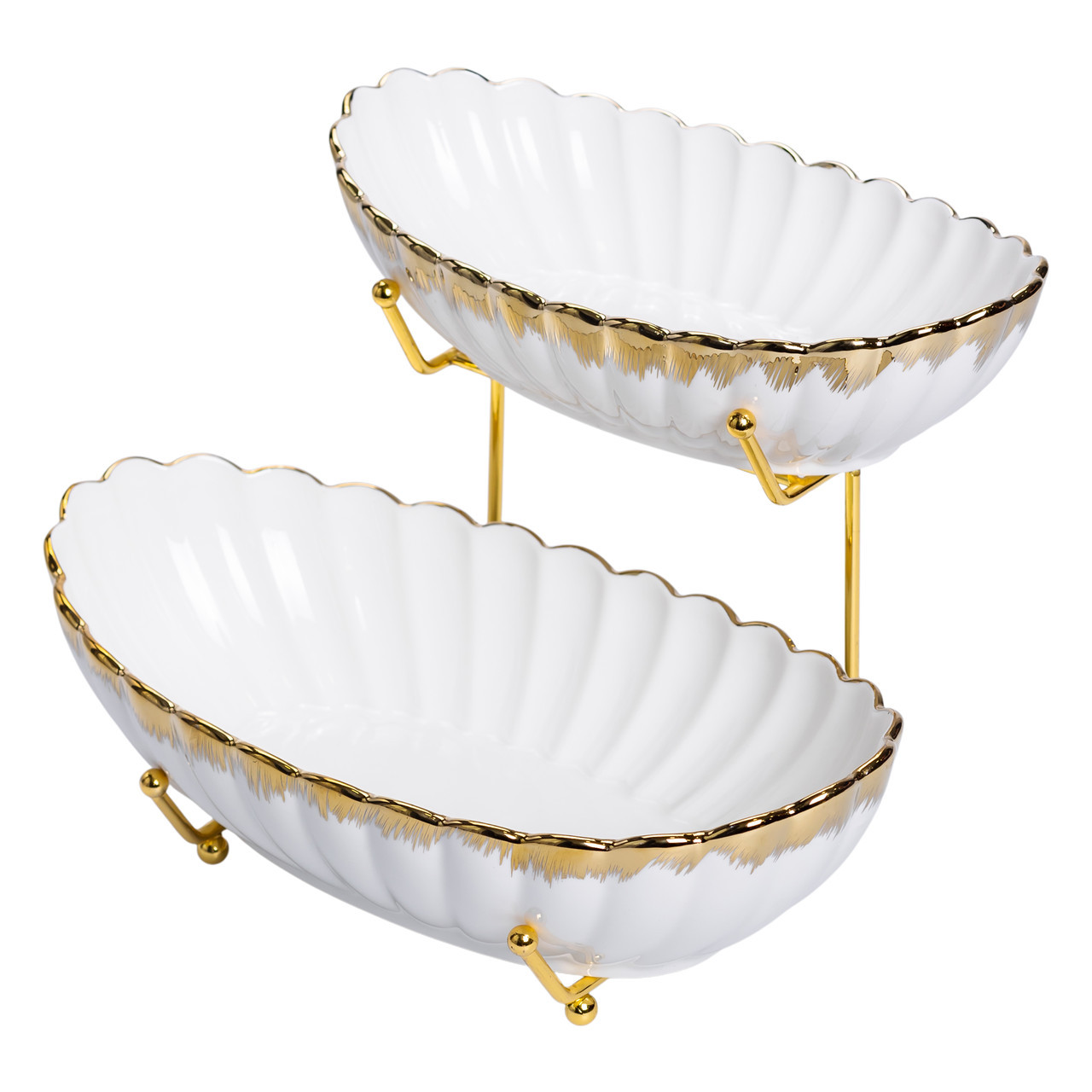 Фруктовниця на 2 яруси для закусок 29×25×20 (см) HP-26-5, фото 1