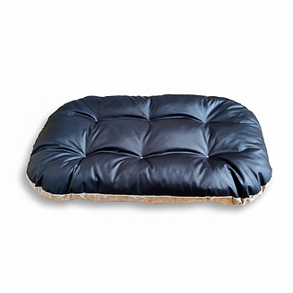 Золотистий матрас для песика або кота з бархату, ручна робота, 67х40см, фото 3