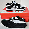 Жіночі зимові кросівки nike sb dunk low Black/White Winter на хутрі Найк СБ Данк чорно-білі низькі шкіряні теплі, фото 8