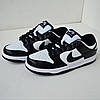 Жіночі зимові кросівки nike sb dunk low Black/White Winter на хутрі Найк СБ Данк чорно-білі низькі шкіряні теплі, фото 5
