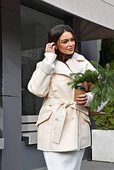 Зимова дублянка під пояс 5005 Розміри 42 - 46