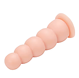 Тілесна піраміда на присосці 19 см, Анальна пробка для фістингу з 5 кульок різного діаметру, Інтимні іграшки, фото 4