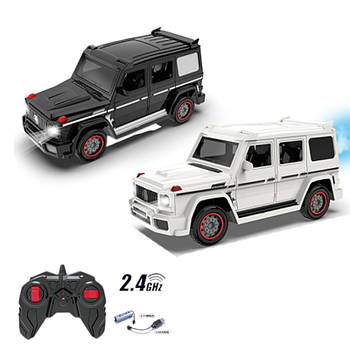 Джип радіокерований (2.4G, акумуляторний, 27 см, дим, звук, світло, гумові колеса, USB-зарядка, 2 кольори) FD300A