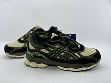 Чоловічі термо кросівки Asics Gel-Nyc Waterproof Black Khaki чорні з хакі водонепроникні, фото 3