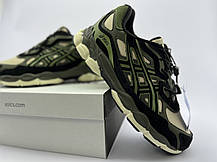 Чоловічі термо кросівки Asics Gel-Nyc Waterproof Black Khaki чорні з хакі водонепроникні, фото 5