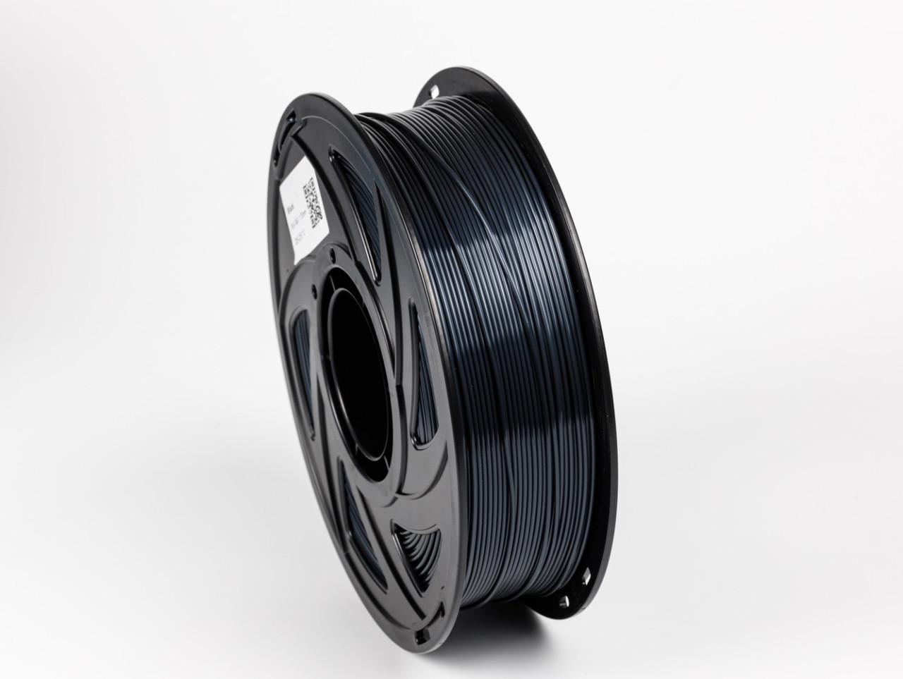 Пластик UA3D PLA Silk BLACK, 1.75мм, 1кг, 205-215°C, Чорний філамент для 3Д-друку, фото 1