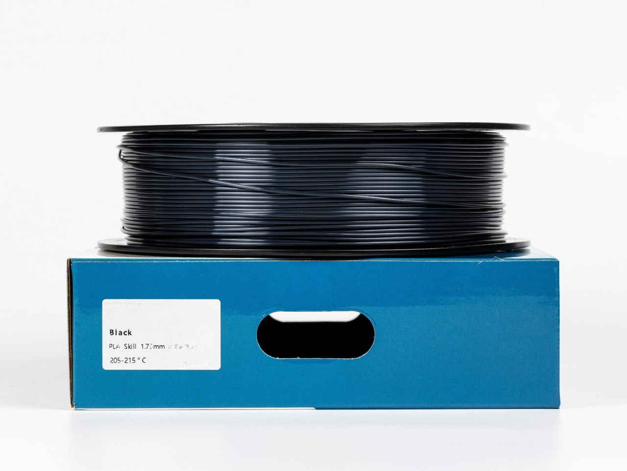 Пластик філамент для 3D-друку PLA Silk BLACK Filament 1.75mm, 1kg