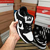 Жіночі зимові кросівки nike sb dunk low Black/White, фото 3