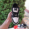 Жіночі зимові кросівки nike sb dunk low Black/White, фото 7