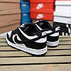 Жіночі зимові кросівки nike sb dunk low Black/White, фото 9