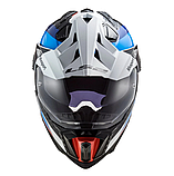 Мотошолом LS2 MX701 Explorer Carbon  Frontier Titanium Red Trail Дуалспорт dualsport, фото 6